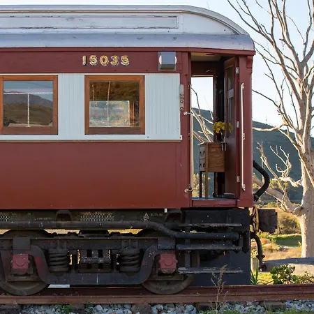 The Red Caboose Train Carriage Villa McGregor Exterior photo