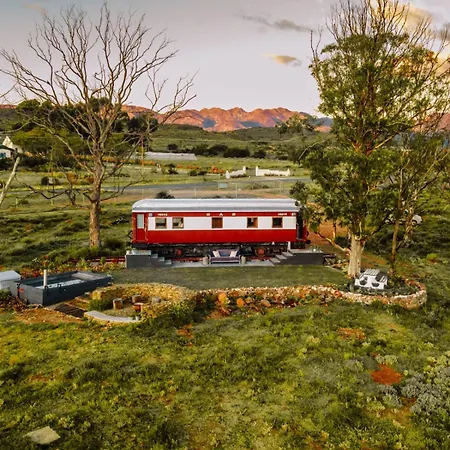 The Red Caboose Train Carriage Villa McGregor Exterior photo